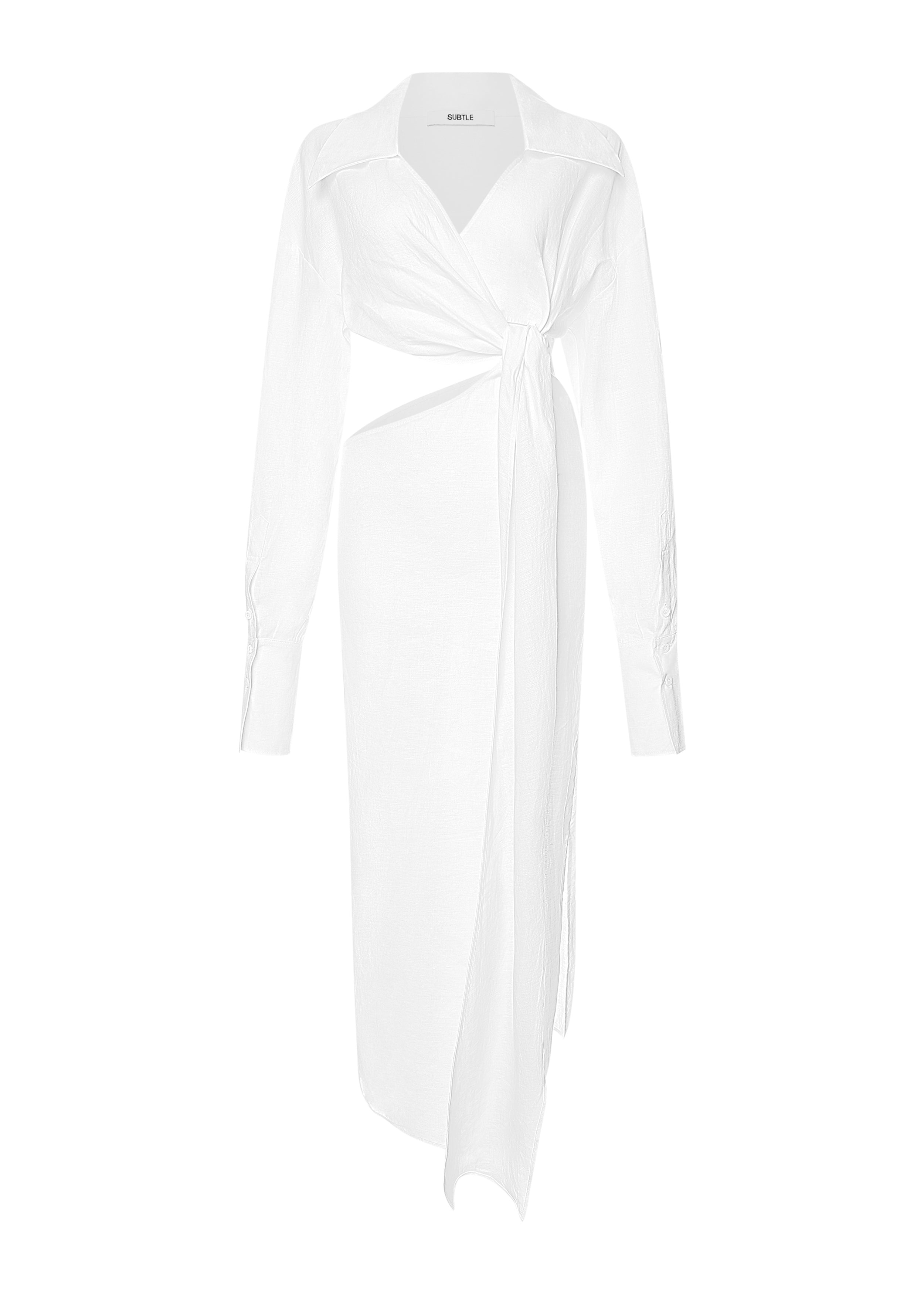 Wrap Shirt Dress XS / White Wrap Shirt Dress XS / White