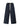 Dark blue wide leg navy denim jeans trousers with drawstring