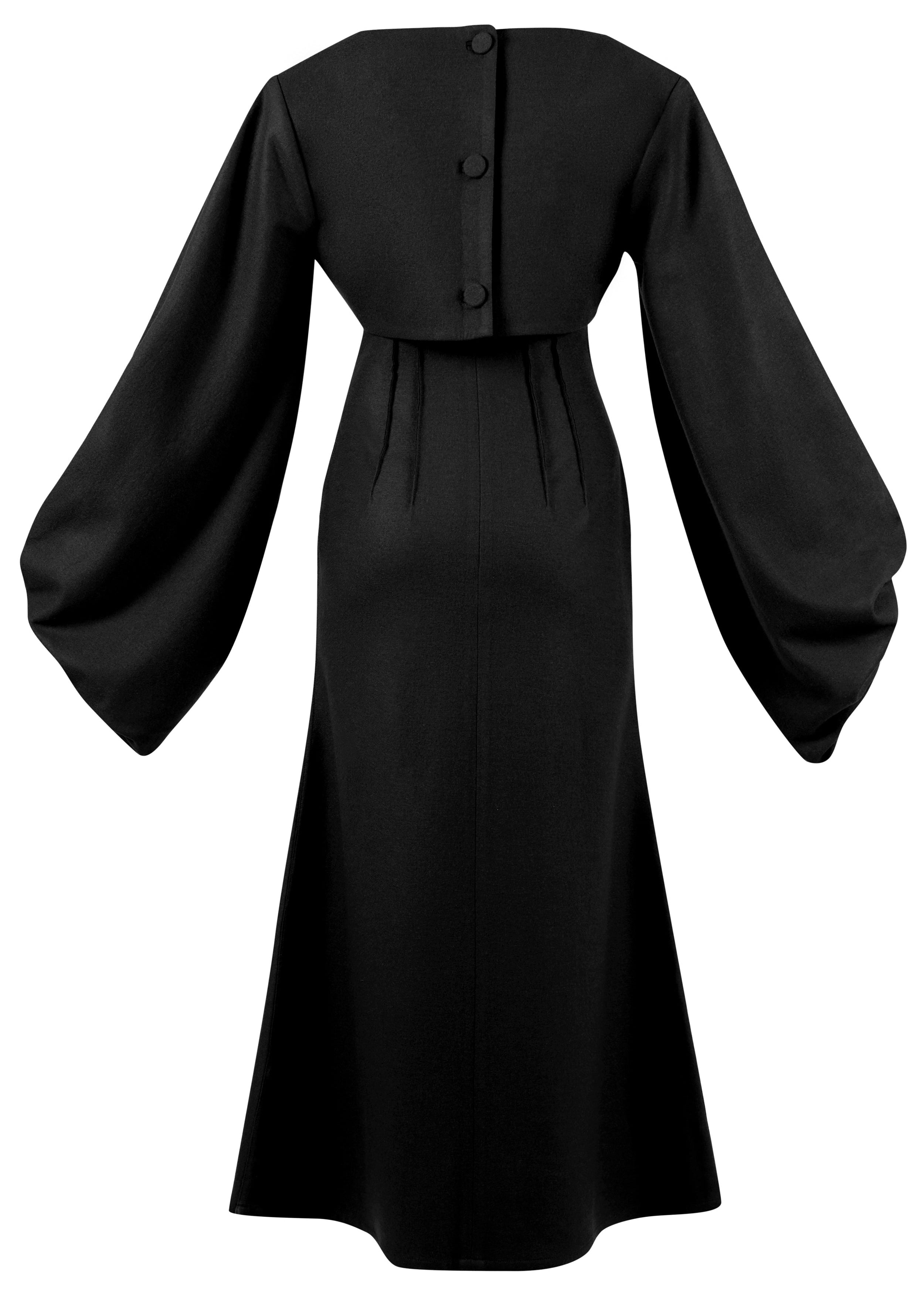 Two Pieces Wool Dress Black Black / XS Two Pieces Wool Dress Black Black / XS
