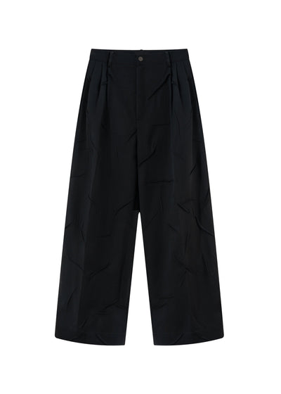 Wrinkle Pleated Trousers