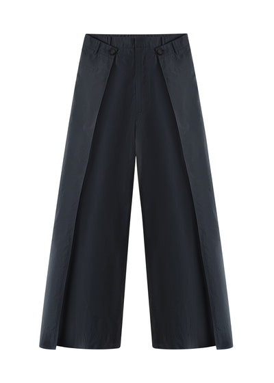 Folded Wide-Leg Pants