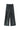 Lane Drawstring Pants - wide leg dark green sheen trousers