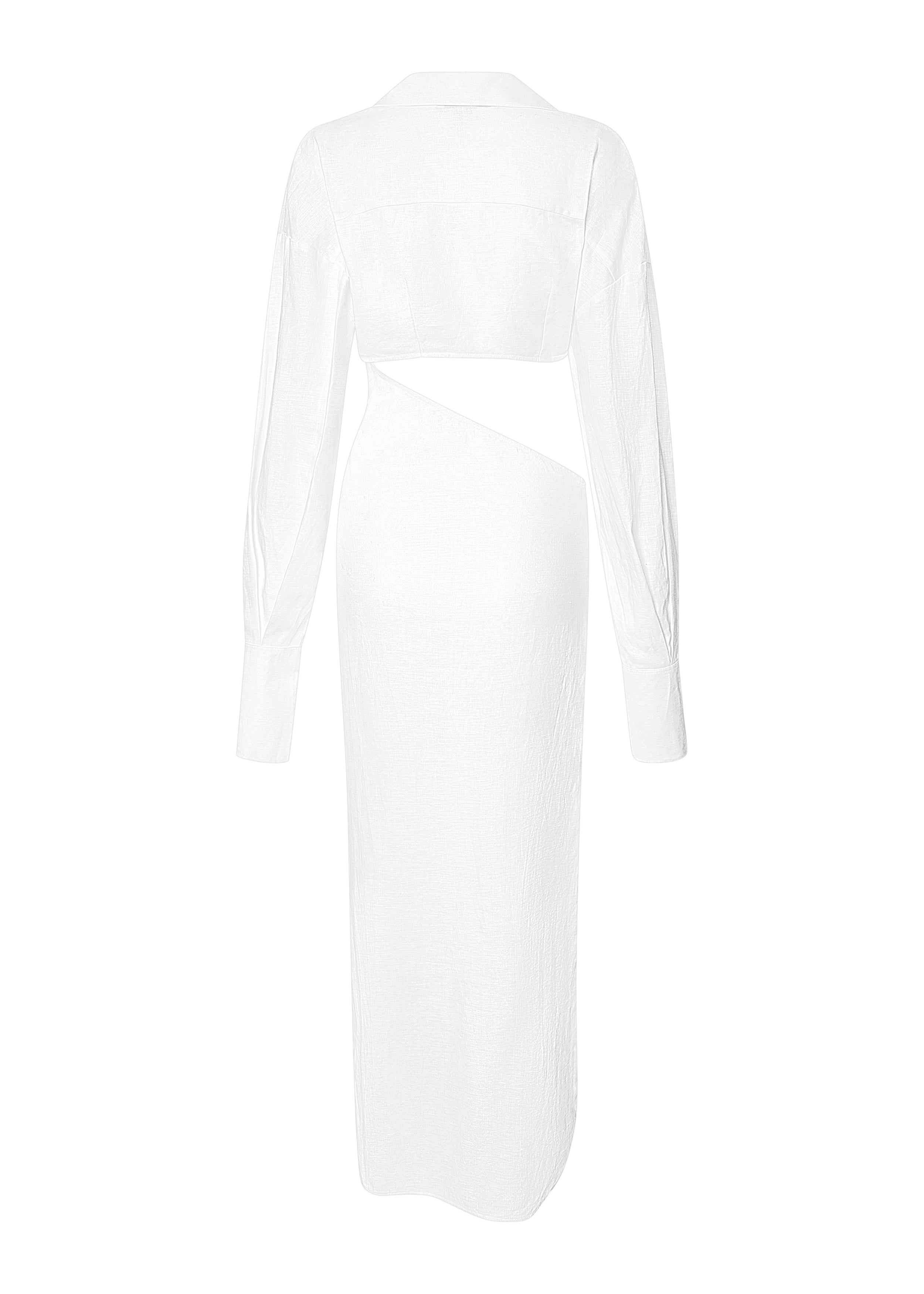 Wrap Shirt Dress XS / White Wrap Shirt Dress XS / White