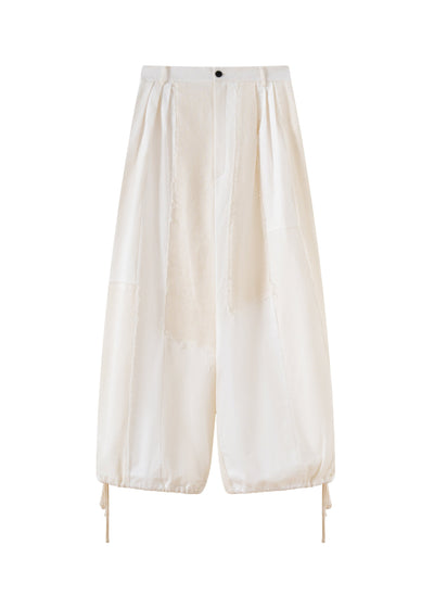 Patchwork Linen Pants