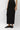 Asymmetric Draped Waistband Long Skirt Black