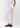 Asymmetric Draped Waistband Long Skirt White